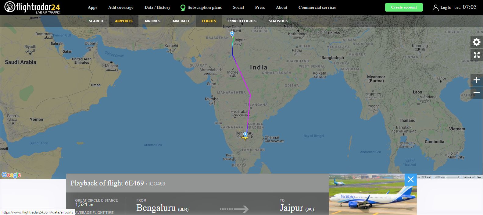 Indigo does it again - Baby girl born Mid air on board IndiGo's Bengaluru-Jaipur flight (6E 469) on Wednesday .